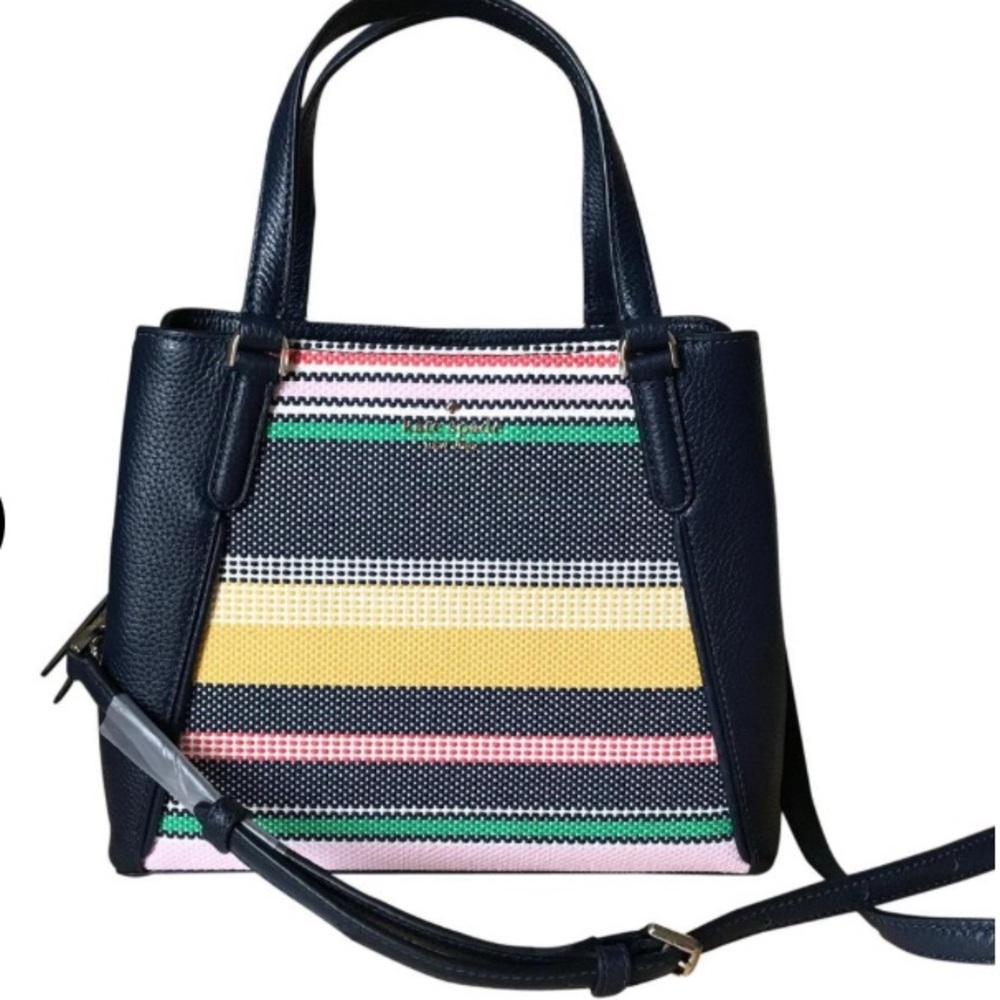 JacksonBoardwalk Stripe Triple Compartment Satchel